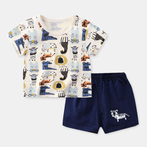 Baby Terno Tshirt Shorts Set Pajama Baby Clothes Kids Clothes (60-90cm) SM Short Terno