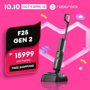 【NEW】Roborock F25 Gen2 Cordless Wet And Dry Vacuum Cleaner 20KPa Suction 90°C Self-Cleaning & 5min Fast-Drying 4000mAh BatteryRuntime 60min EcoMode Auto/Eco/Max/Sponge 4 Modes LED Screen Display Jawscrapers 0% Hair Tangle
