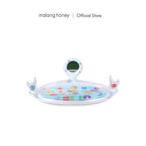 [Malang Honey] IBLIN Tummy Time Baby Water PlayMat Tactile Play with Mirror & Colored Bells for Baby 0-3 years old 84cm*56cm