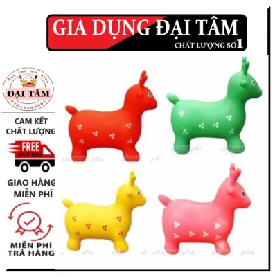 Thú nhún hơi cho bé thỏa sức vui chơI thú nhún tuần lộc loại to có nhạc ( chưa bơm )
