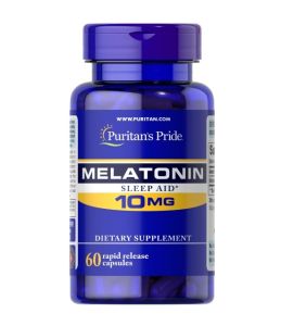 Puritans Pride Melatonin 10mg 60 Rapid Release Capsules Sleep Support Dietary Supplement Imported from USA