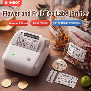 NIIMBOT B31 B1 Wireless Thermal Printer Sticker Label Waterproof Floral Tea Packaging Custom