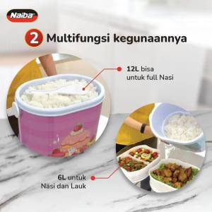Naiba Rice Bucket Multifungsi Warna-Warni - Tempat Nasi/Deskripsi/Potongan - 8/10/17 Liter