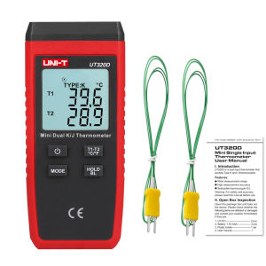 【Available】UNI-T UT320A/UT320D Mini Single Channel Contact Type Temperature Teaster K/J Thermocouple Probe Selection with LCD Backlight Temperature Measurement