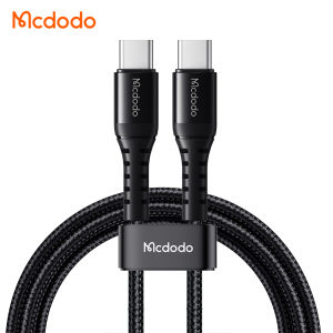 (0.2m/1m)Mcdodo USB-C to USB-C Bending Reinforced Cable 3A 60W PD Fast charging For iPhone 15 Pro Max IPAD Samsung S23 S24 Huawei Xiaomi Google Honor Type C to Type C Charge & Data Sync Cable