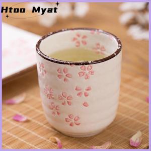 tantuoye Japanese-Style Kung Fu Tea Underglaze Porcelain Tea Cup Home Owner Sub-Cup Tea Cup Pink White