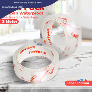 TaffPACK Lakban Waterproof Dapur Kitchen Sink Seal Tape 3M 30 mm - YK-468 - Transparent