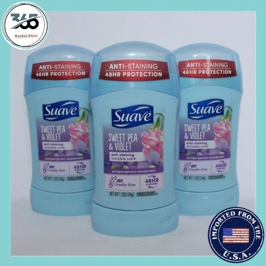 lasting fragrance Suave Sweet Pea Scent Deodorants