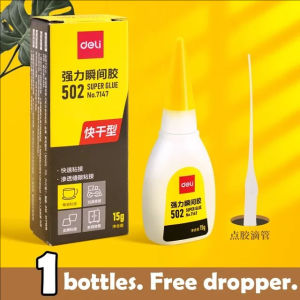 YESPERY 3Pcs 502 Super Glue Quick-drying Cyanoacrylate Instant Leather Rubber Wood Metal Strong Bond Liquid Adhesive Tool