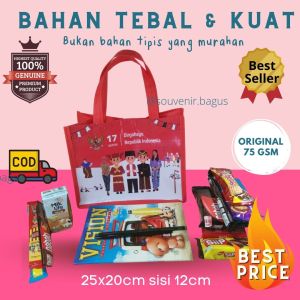 Tas Souvenir 17 agutusan (10pcs) dirgahayu kemerdekann republik indonesia hadiah lomba 79 tahun
