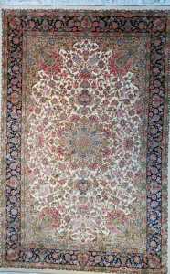 TABRIZ CARPETS Persian Silk Bamboo Silk Machine Made Area Rug 225x150 authentic in-stock