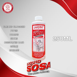 Sakura Liquid Sosa 250ml Liquid Plumber Sosa Sink Drain Cleaning Solution