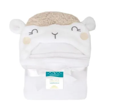 Selimut Bayi Topi Boneka 3D / Selimut Bayi Karakter Fleece