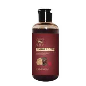 Fast Blackening Herbal Natural Polygonum Multiflorum Shampoo Natural Ingredients Hair Slowly Turns Into Black Hair Effective White Hair Turns To Black Hair Shampoo Gentle Nourshing Hair Roots Coverage Grey Hair Treatment Care Shampoo Shampoo Black 300ML
