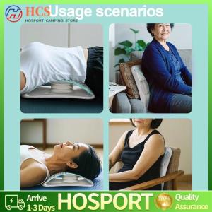 【HCS】 Back Stretcher Ergonomic Adjustable Lumbar Spine Lounger with Massage Points Fitness Stretching Equipment for Home Office