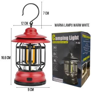 Lampu Camping Emergency Batrai Lampu Pilar Outdoor Lampu Emergency Lampu Darurat L-17 AVVET