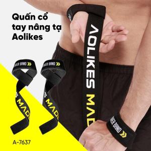 [HCM][1 Đôi] Dây Kéo Lưng AOLIKE MADE A-7637 Quấn Cổ Tay Hỗ Trợ Nâng Tạ Aolikes Chính Hãng