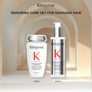 KERASTASE Premiere Repairing Ritual Set For Damaged Hair (Premiere Pre-Shampoo 250ml + Premiere Shampoo 250ml)