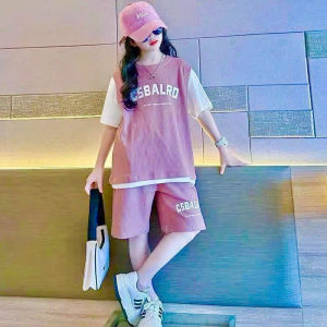 Bộ cộc tay bé gái đồ bộ cho bé gái mùa hè quần áo mùa hè cho bé gái mẫu C5B size 18-50kg chất liệu cotton thoáng mát