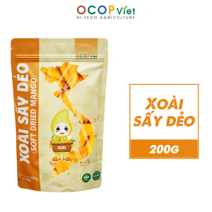Xoài Sấy Dẻo OCOP Việt – Gói 500g – Mềm Dẻo - Ăn Vặt Ngon