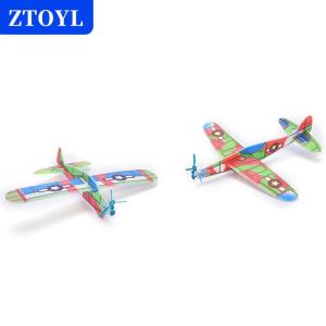 [COD] ZTOYL 12ชิ้น/เซ็ต Foam GLIDER PROP บินร่อนเครื่องบินเครื่องบินเครื่องบินเด็ก DIY ของเล่น