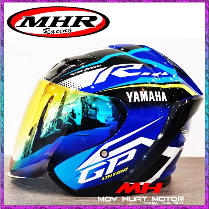 MHR HELMET YAMAHA GP EDITION BLUE HELMET SIRIM ORIGINAL MHR ROSSI mhr-helmet-yamaha-gp-edition-blue-helmet-sirim-original-mhr-rossi