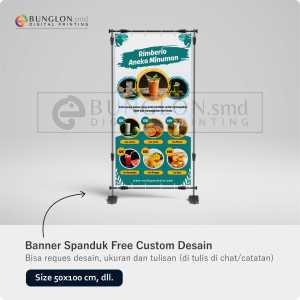 PRINT CETAK SPANDUK BANNER ANEKA MINUMAN FREE DESAIN