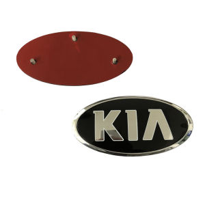 Logo biểu tượng gắn trước và sau của hãng xe Kia kích thước 130*65mm ( 1 chiếc )