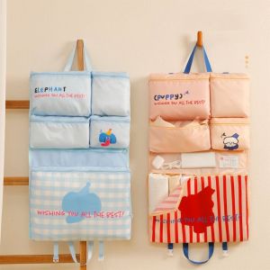 GOOD MOOD BEAUTY 6in1 Organizer Hanging Bag with Pockets Foldable Hanging Underwear Storage Bag Gifts Portable Hand-held Clothing Packing Case