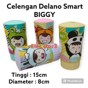 Celengan Simpan uang Delano biggy / souvenir ulangtahun anak & Pesta /celengan Anak Anak / Celengan Murah Karakter / Tempat Simpan Uang tinggi 15 cm