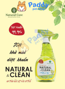 Xịt Khử Mùi Chó Mèo Diệt Khuẩn Bảo Vệ Sức Khỏe Natural Core Clean