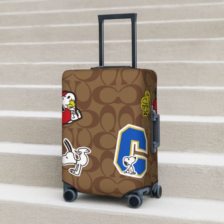 Snoopy Coac Luggage Cover Washable Suitcase Protector Anti