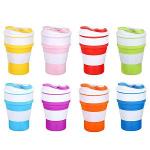 GELAS LIPAT PORTABLE MULTIFUNGSI/ FOLDABLE COFFE CUP TRAVEL SILICONE ECO FRINDLY/CANGKIR MUG LIPAT