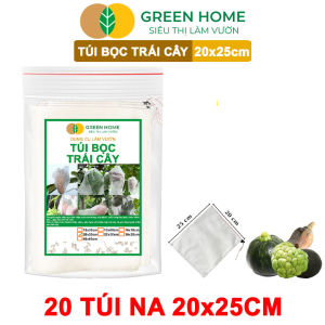 20 Túi Bọc Na Thái GreenHome 20x25cm Có Nút Cài Độ Bền 3-5 Năm Nhiều Kích thước