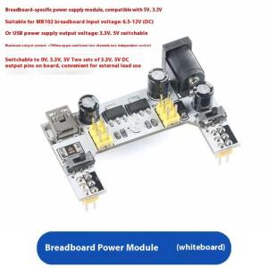 MB102 Breadboard Power Supply Module White Breadboard Dedicated Power Module For Mini 2 Way 3.3V 5V MB102 Bread Board