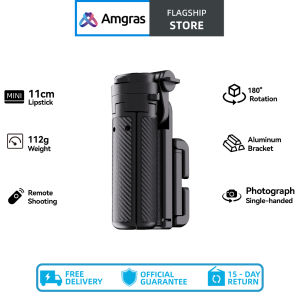 100% ASLIAmgras Tripod P01 Pro Pocket Grip Tripod Multi-functionBracket 780 ° Adjustable Portable Handheld Extension Pole