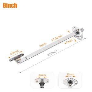 OKKFINE 6/8/10/12 Inch Cabinet Hinge Soft Down Zinc Alloy Sliding Rail Flap Stay Practical Adjustable Lift Up Flap Stay Hinge Cabinet Doors