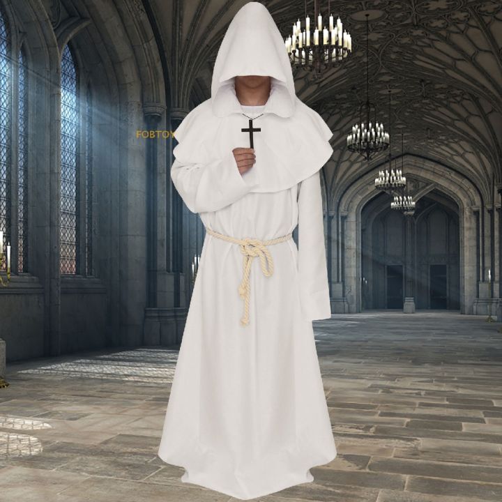 Fobtoy Friar Medieval Hooded Monk Renaissance Priest Robe Costume Cosplay Hot Lazada Ph