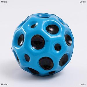 [COD] Undis Useful Hole Ball Soft Bouncy Ball Anti-fall Moon Shape Porous Bouncy Ball Toy
