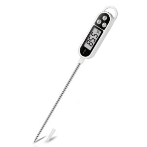 HUNIU Stainless Steel Long Probe Probe Food Thermometer TP300 Accurate Digital Food Thermometer Thermometry tool Electronic Display Food Probe BBQ