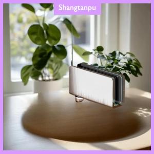 [shangtanpu] 2Pcs Pivot Hinge Rotation Axis Stainless Steel Wine Cabinet Door Rotating Hinges Clamp Clip Shaft Hidden Hinge Hardware