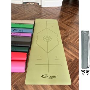 Thảm Tập Yoga Cao Su PU Cao Cấp 5mm Định Tuyến Hãng Galeco( 11 Màu Lựa Chọn )Ảnh Video thật