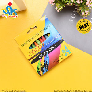 24 Colors Regular Crayon Size Stationery School Supplies for Kids