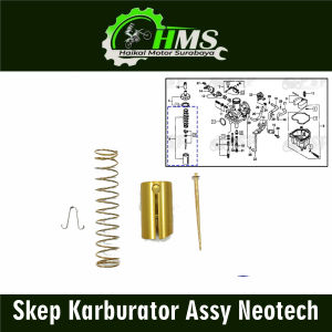 Skep Karburator Assy Neotech - Vakum Vacum Vaccum Diafragma Sekep Kabulator + Jarum Kancingan Piston