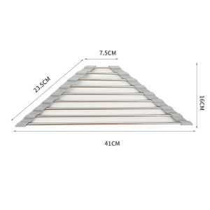 Stainless Steel Roll up Dish Drying Rack Foldable Kitchen Sink Bowl Drainer Sink Dish Drainer Mat
