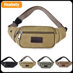 【2-3 days delivery】 Casual Canvas Waist Bag Waist Bag Mobile Phone Bag Banana Bag Fanny Pack Men