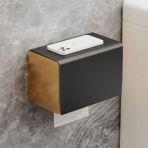 Meidoo กล่องกระดาษทิชชูห้องน้ำ กล่องกระดาษทิชชูโลหะ ผู้ถือเนื้อเยื่อติดผนัง กล่องกระดาษชำระ กล่องกระดาษกันน้ำและถูกสุขลักษณะฟรีเจาะ