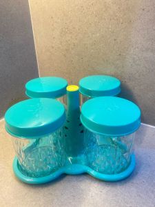 Toples Kristal Bening Toples Kue Kering Toples Bening Bunga Toples 4&5 Set Wadah Toples Makanan