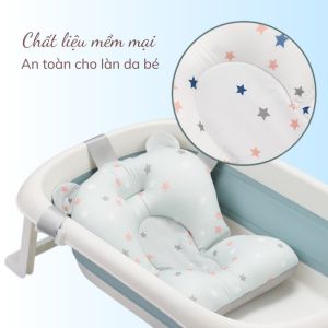 GỐI TẮM CHO BÉ SƠ SINH – CHỐNG TRƠN TRƯỢT GIÚP MẸ AN TÂM KHI TẮM BÉ