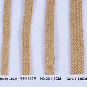10M Cords Braided Flat Burlap Ribbon 8mm 12mm 18mm Nature Jute Rope Twine Webbing DIY Wedding Decoration Ribbons Crafts